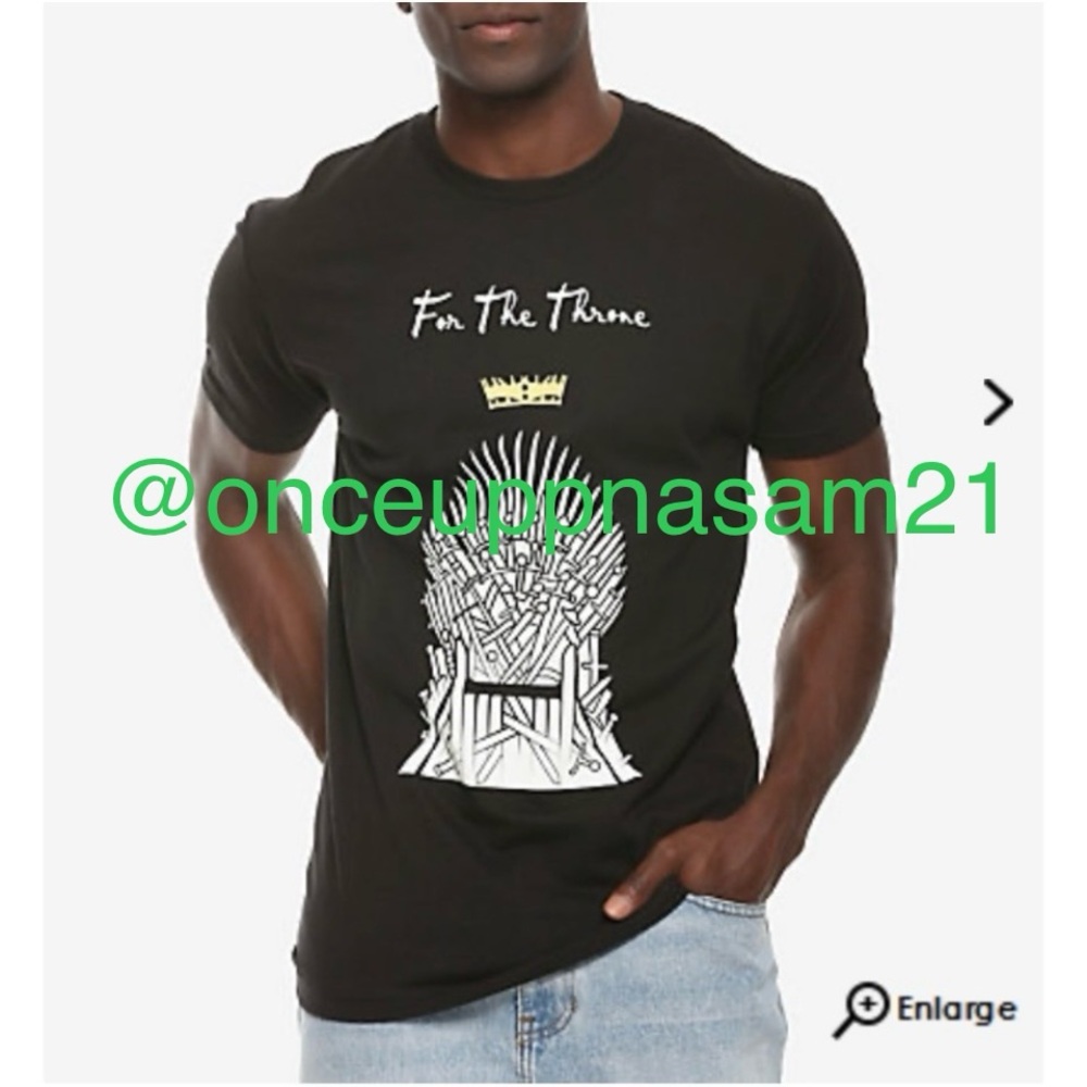 🔥 Collector’s Game of Thrones For the Throne T-Shirt LIKE NEW GOT Tee